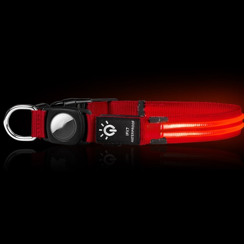Luminous Waterproof LED Positioning Tracker Pet Collar - Woofcuties