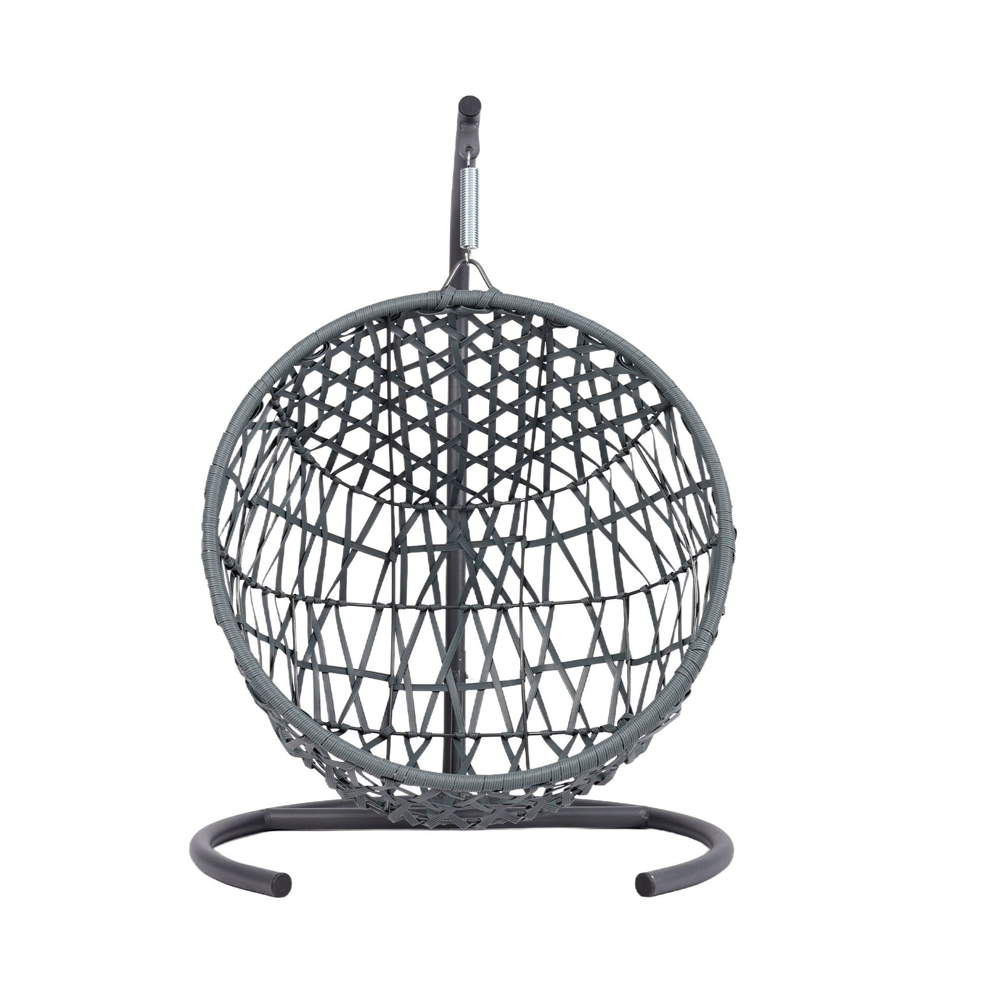 Cat Swing Bed - Plush Rattan-Look Egg Chair with Sumptuous Cushion - Woofcuties