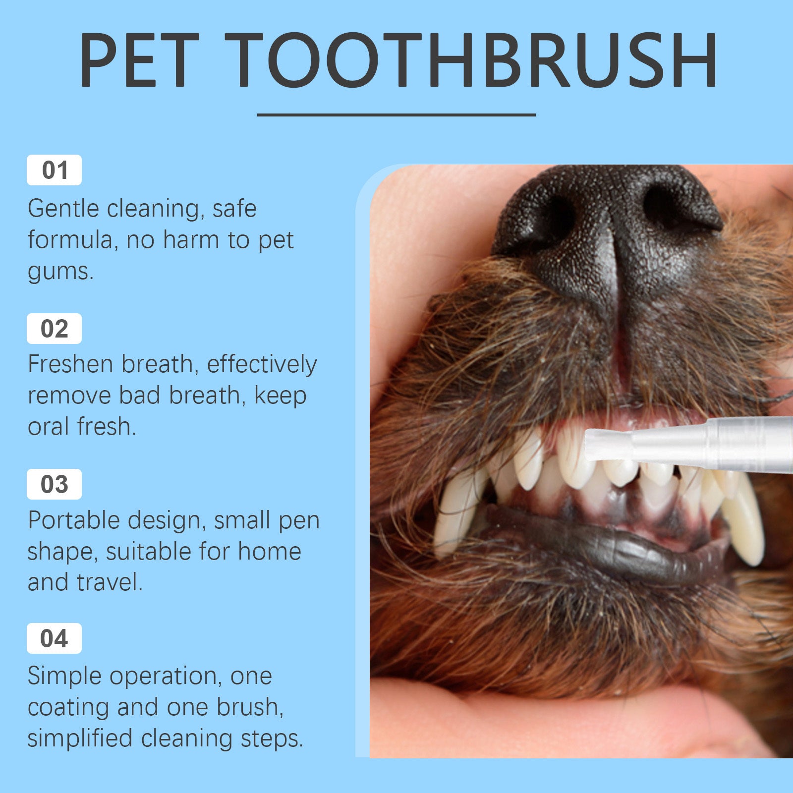 Gentle Breath Care Pet Toothbrush - Premium Oral Hygiene Tool - Woofcuties
