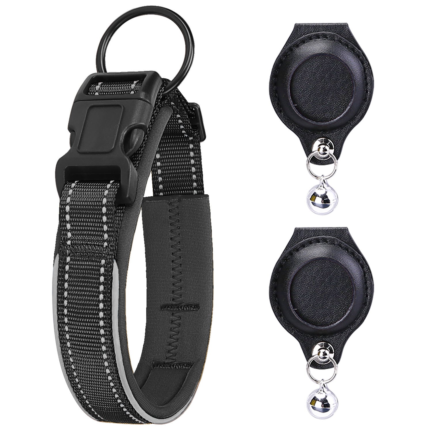 Splendid Leather AirTag Pet Collar Case - Woofcuties