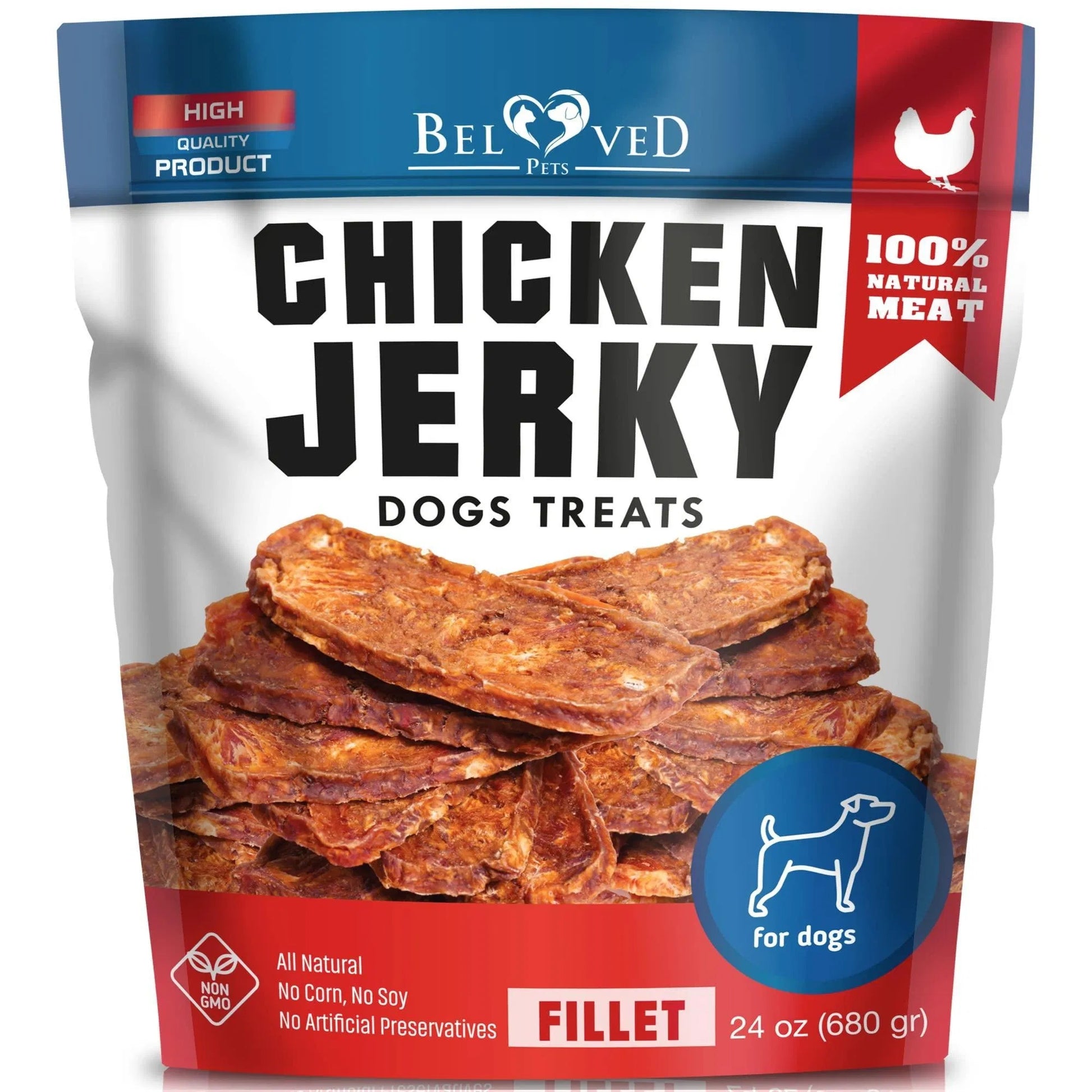 Premium Chicken Jerky Dog Treats - High-Grade Protein Chews - Woofcuties