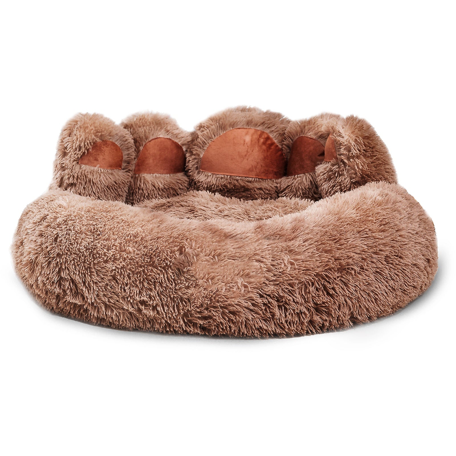 Cute Bear Paw Shape Pet Bed - Cozy Plush Bed for Small to Medium Pets - Woofcuties
