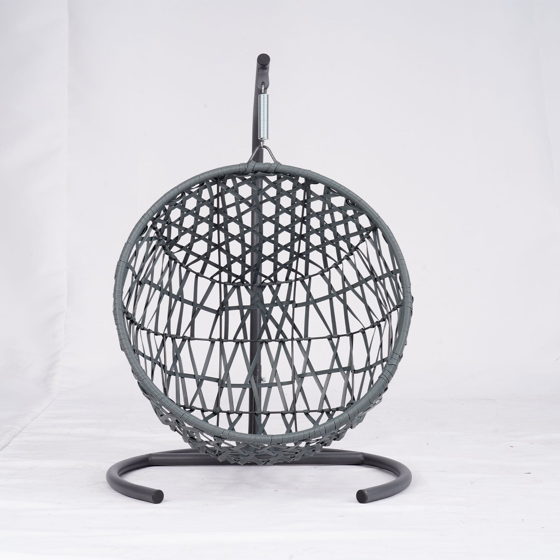 Cat Swing Bed - Plush Rattan-Look Egg Chair with Sumptuous Cushion - Woofcuties
