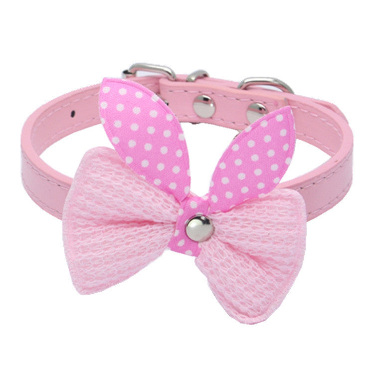 Cozy Wool Knitted Bow Pet Collar - Woofcuties