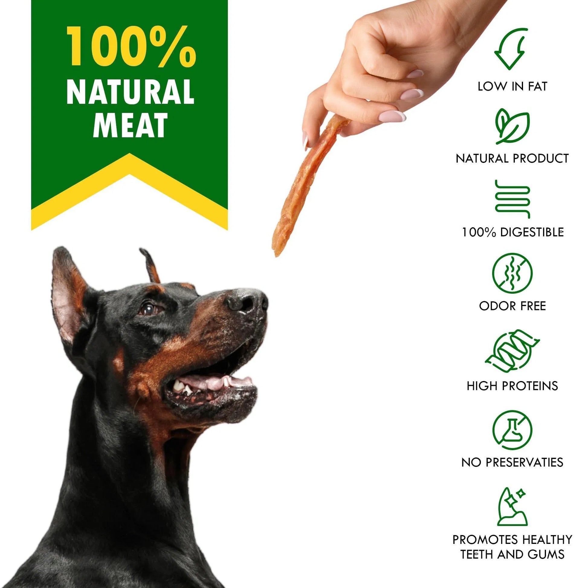 Chicken Strips Dog Treats - Premium Human-Grade Meat Sticks - Woofcuties