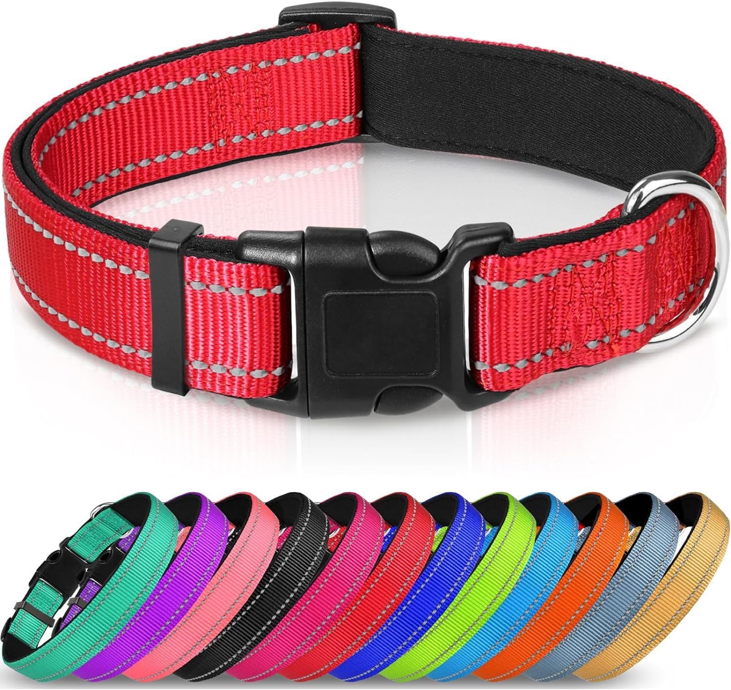 Luminous Adjustable Reflective Dog Collar - Woofcuties