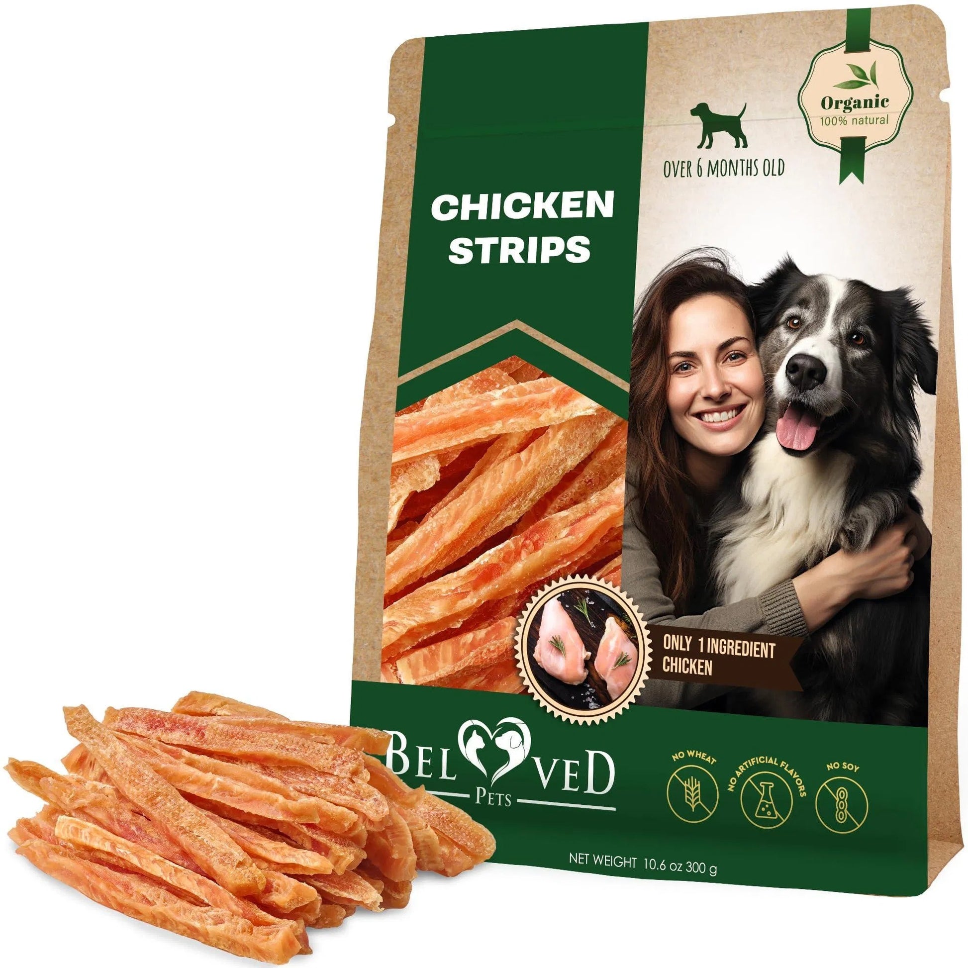 Chicken Strips Dog Treats - Premium Human-Grade Meat Sticks - Woofcuties