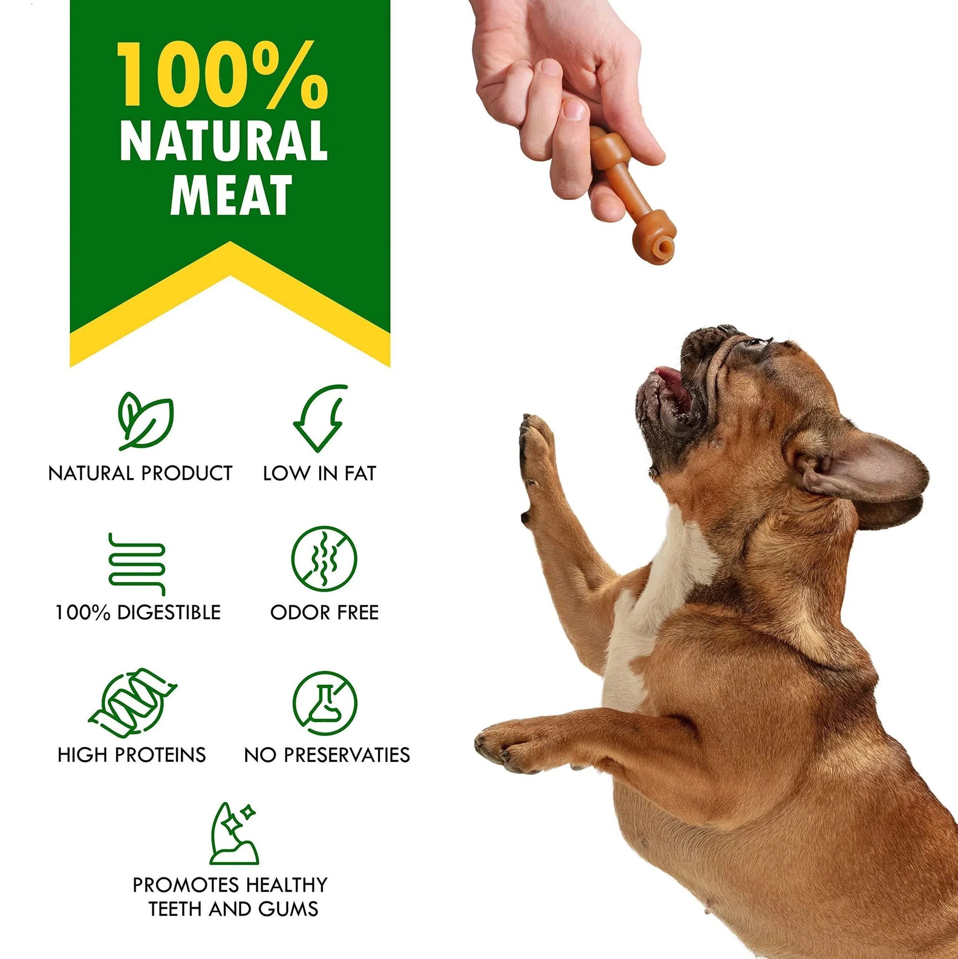 Premium Peanut Butter Cranberry Bones - Premium Rawhide-Free Collagen Chews - Woofcuties