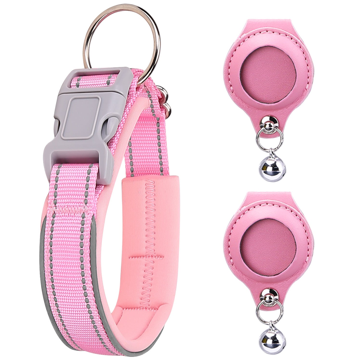 Splendid Leather AirTag Pet Collar Case - Woofcuties