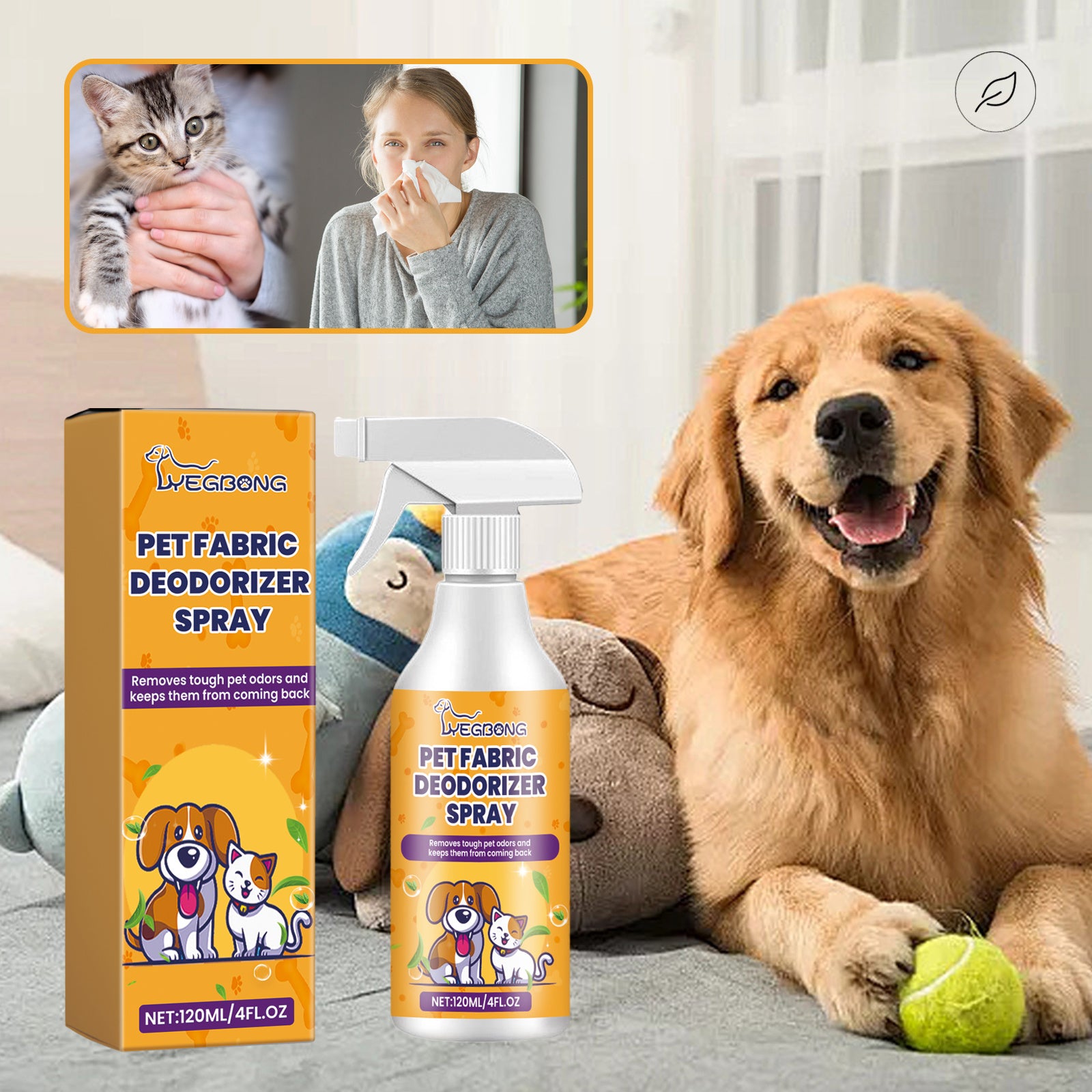 Clean Pet Odor Deodorizer - Premium Long-Lasting Air Freshener - Woofcuties