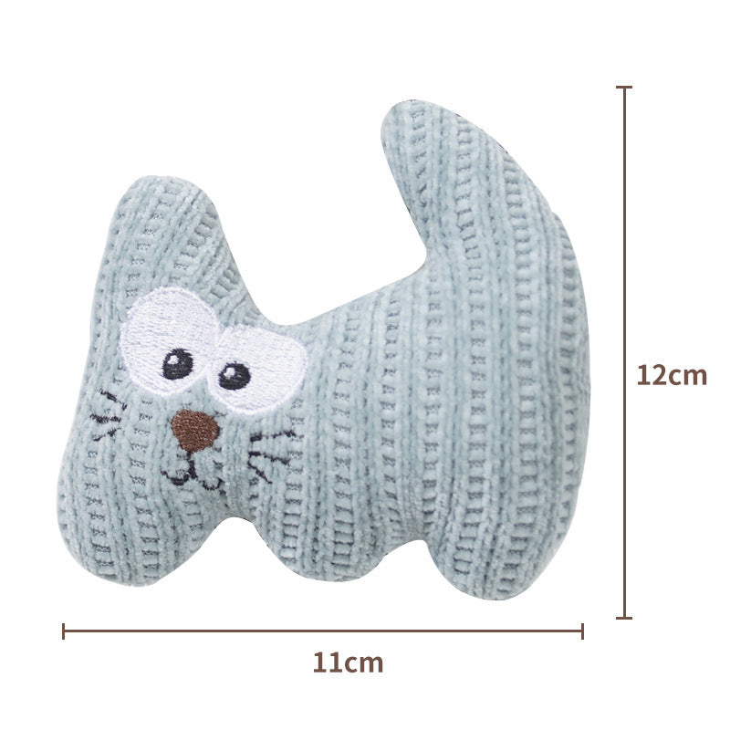 Catnip Plush Rope Chew Toy - Bite-Resistant Teething Toy with Bell - Woofcuties