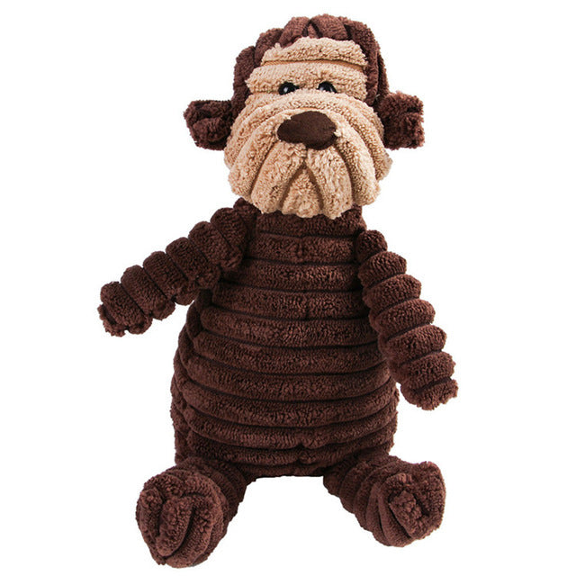 Vocal Animal Plush for Pet Dog Molar Teeth Cleaning - Woofcuties