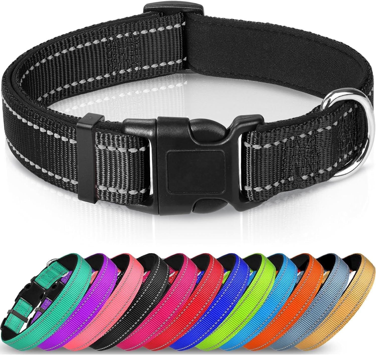 Luminous Adjustable Reflective Dog Collar - Woofcuties