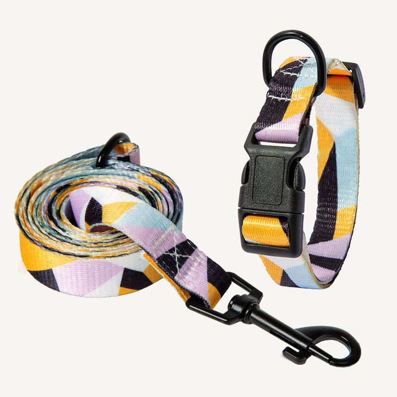 Elegant Nylon Pet Collar and Leash Set - Woofcuties