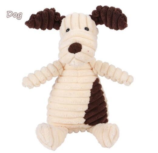 Vocal Animal Plush for Pet Dog Molar Teeth Cleaning - Woofcuties