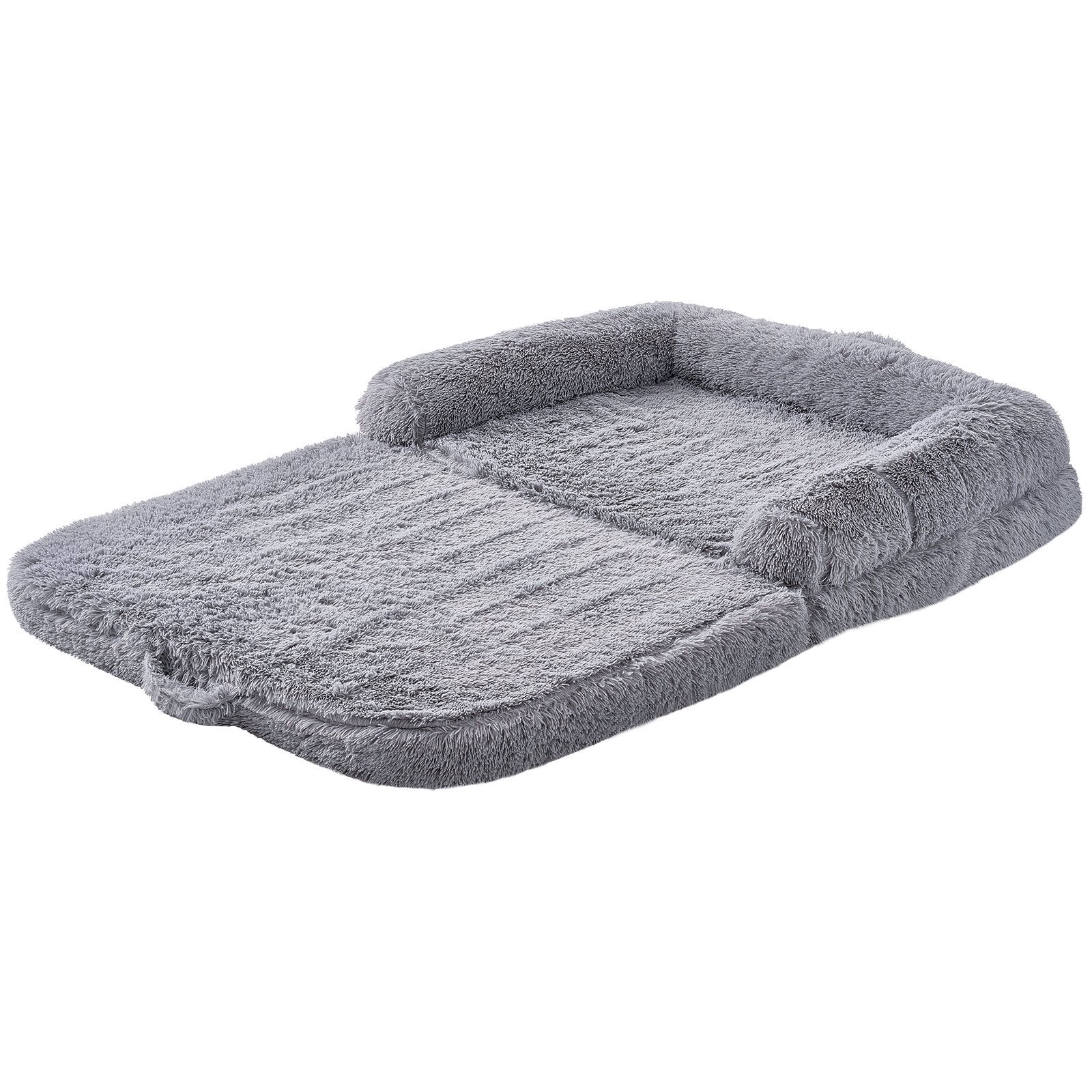 Grandiose Human-Size Pet Haven - Lavish 72x48x10in Washable Velvet Bed - Woofcuties