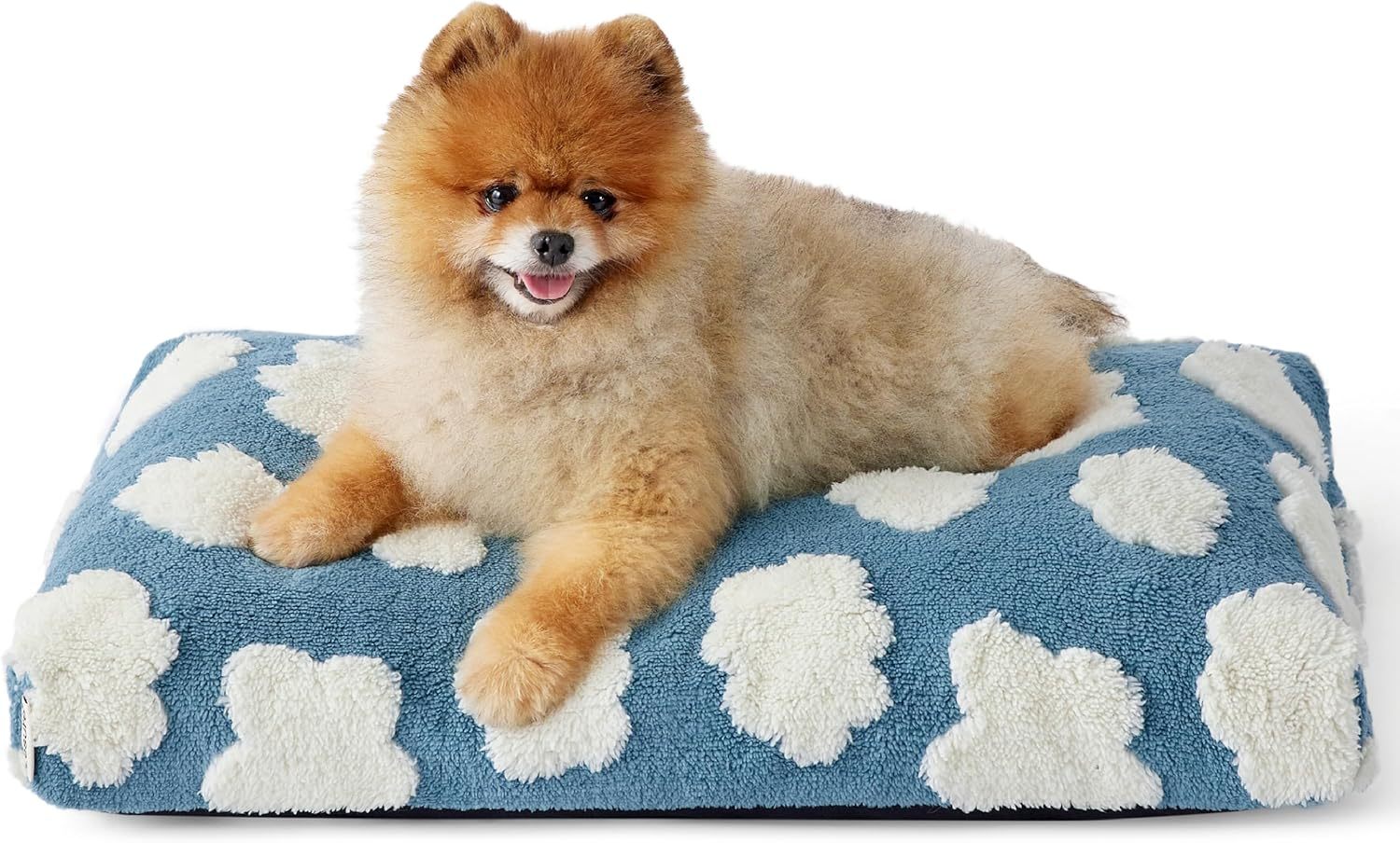 Plush Large Dog Haven - Opulent Thick Shredded Foam Bed with Modern Flair - Woofcuties