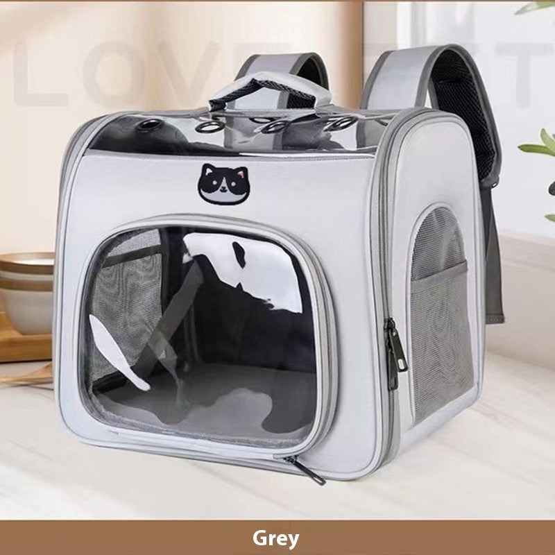 Luxuriant Spacious See-Through Pet Carrier - Woofcuties