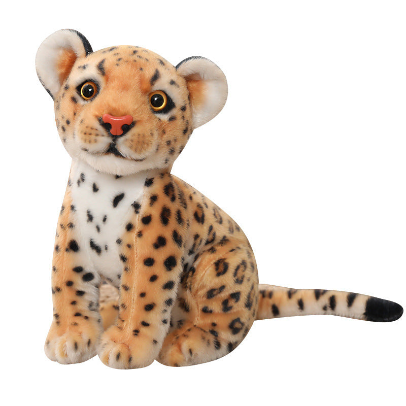 Fashion Squat Snow Leopard Doll Plush Toy - Woofcuties