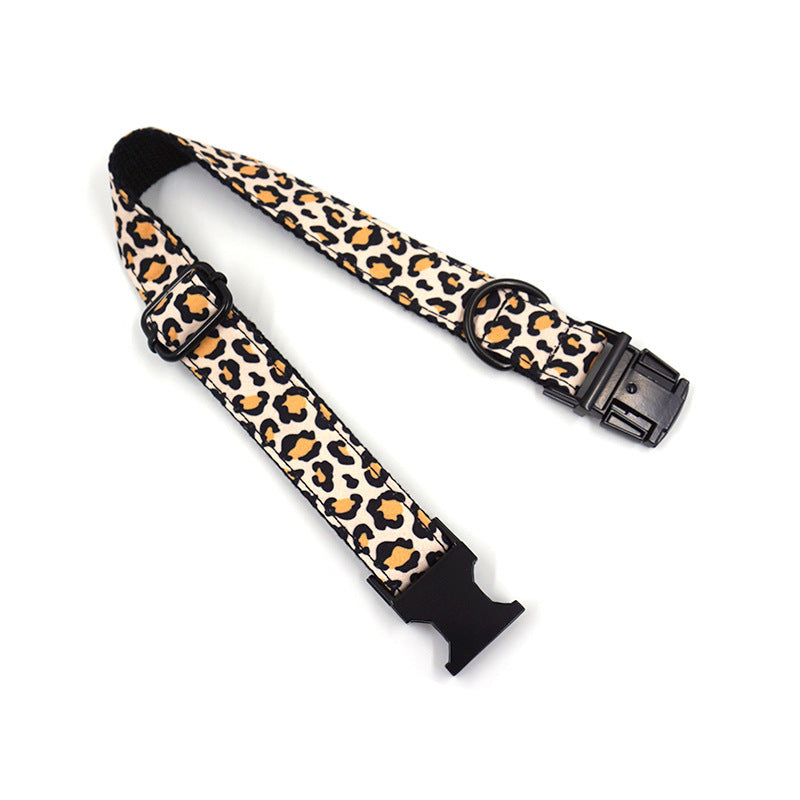 Exquisite Opulent Black Buckle Leash Set - Woofcuties
