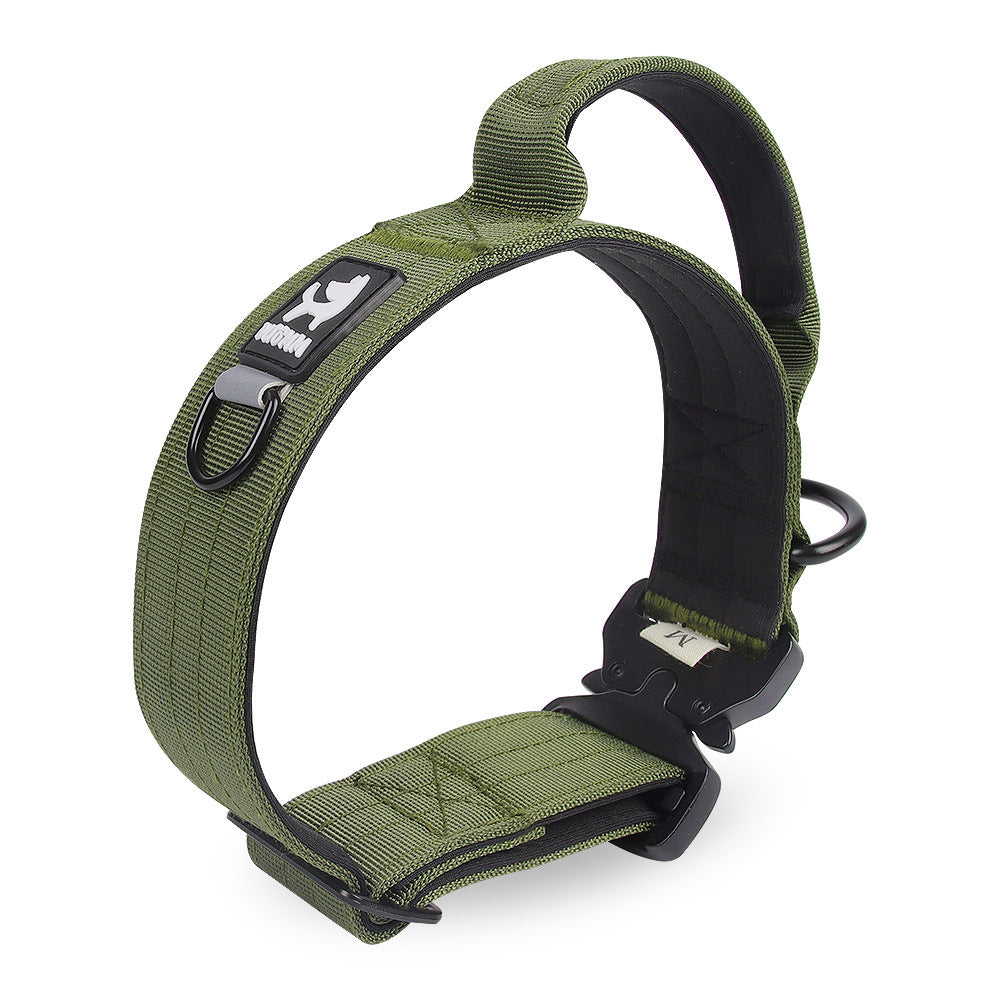 Pet Collar Adjustable Medium Large Dog Training Tactical Collar - Woofcuties