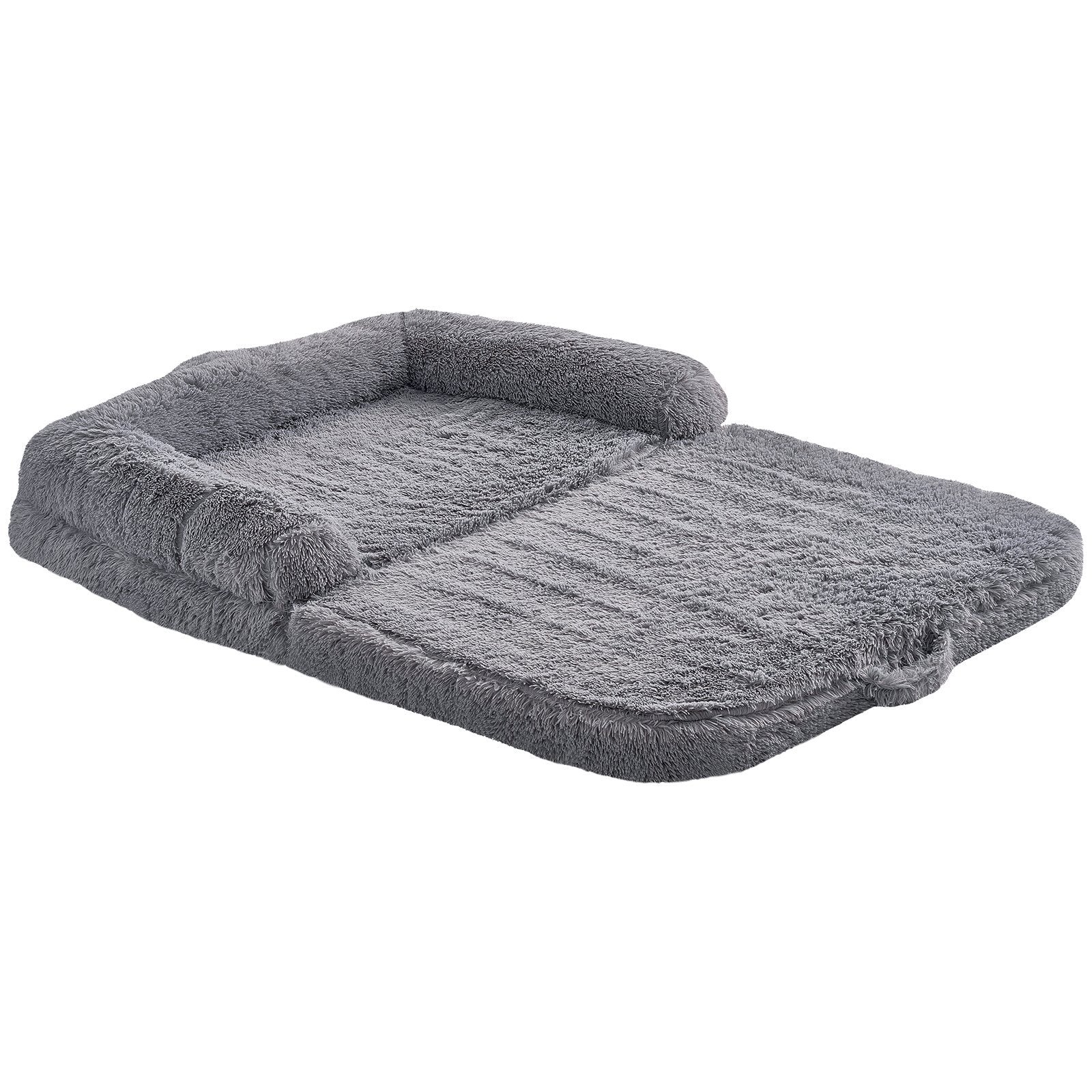 Grandiose Human-Size Pet Haven - Lavish 72x48x10in Washable Velvet Bed - Woofcuties
