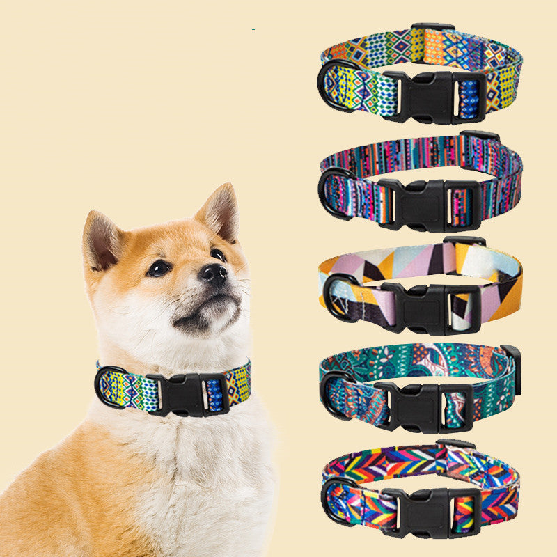 Elegant Nylon Pet Collar and Leash Set - Woofcuties