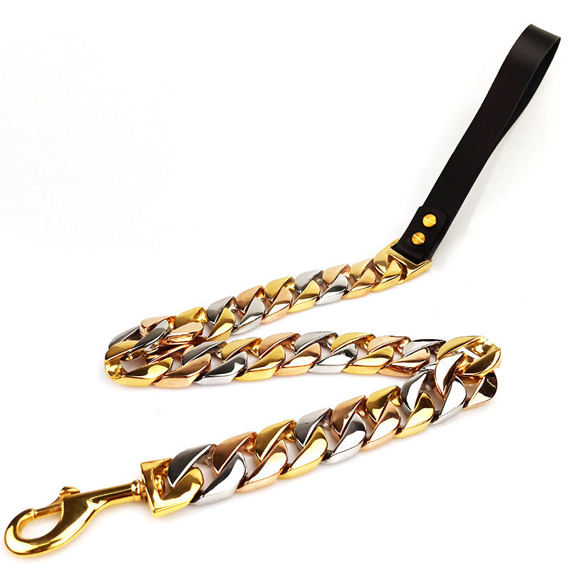 WoofCuties Regal Stainless Steel Leash - Woofcuties