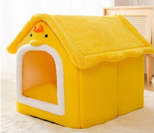 Foldable Pet House - Premium Winter Warm Bed for Dogs and Cats - Woofcuties
