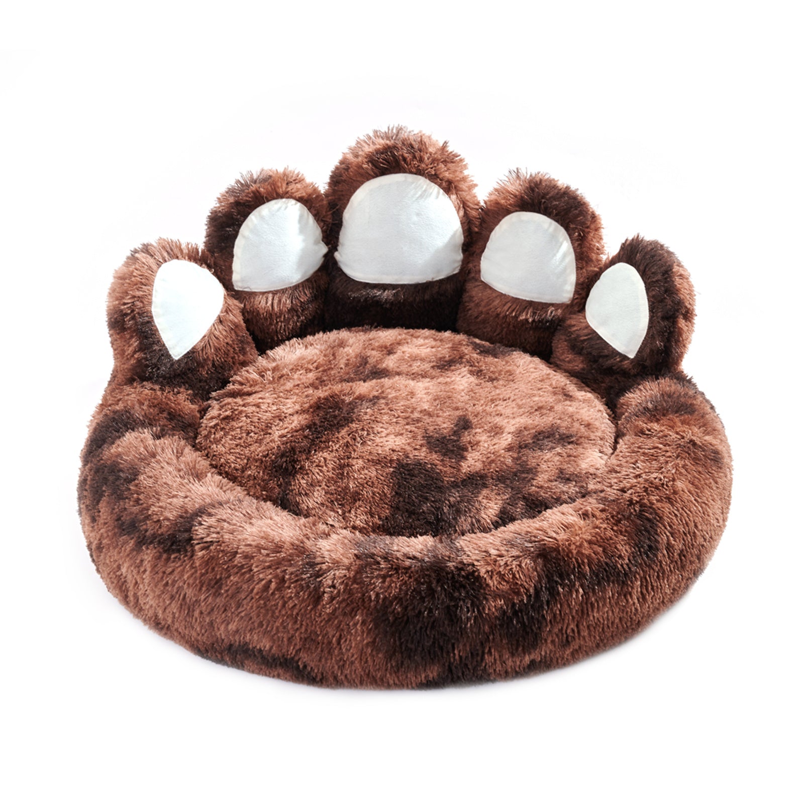 Cute Bear Paw Shape Pet Bed - Cozy Plush Bed for Small to Medium Pets - Woofcuties