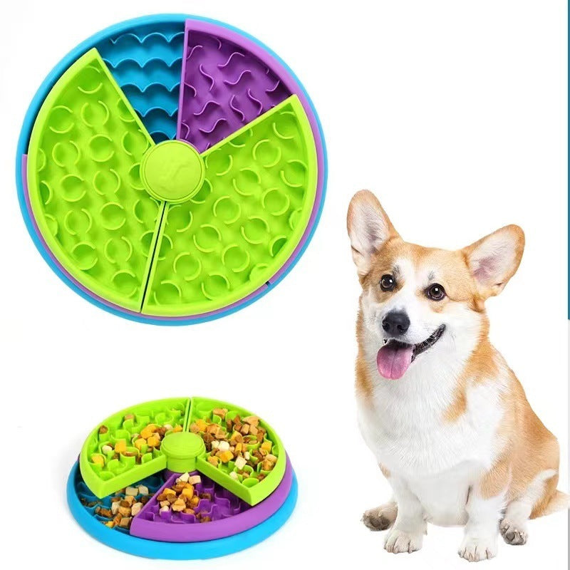 Slow Feeder Bowl - Sumptuous Anti-Choking Puzzle Feeder for pets - Woofcuties