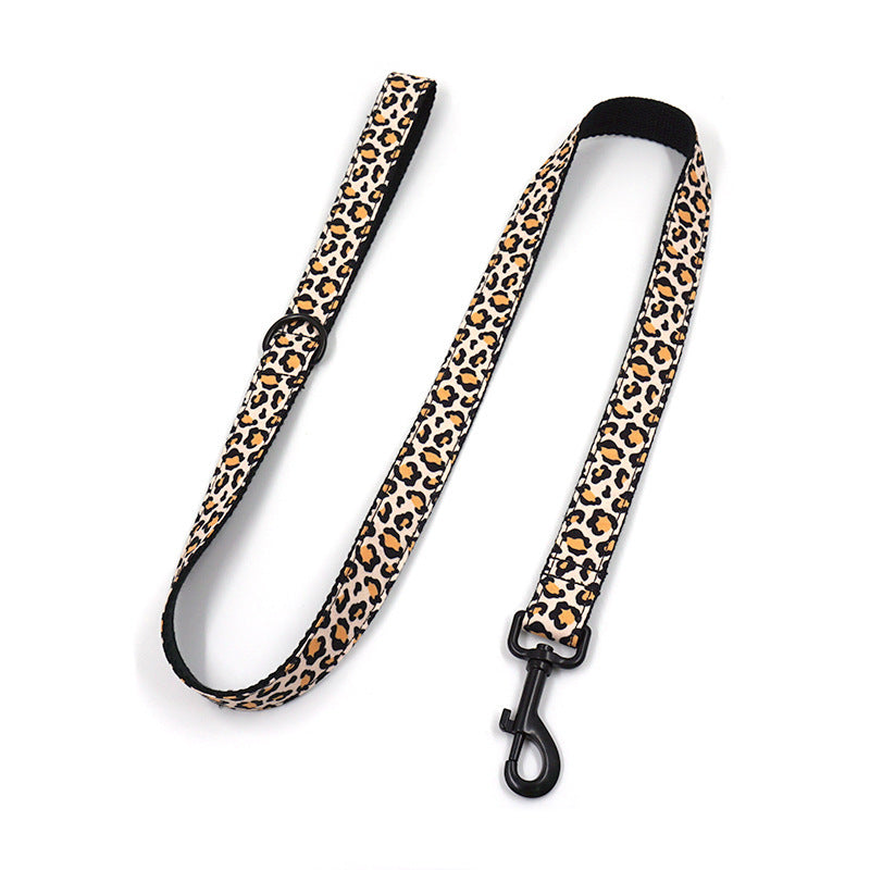 Exquisite Opulent Black Buckle Leash Set - Woofcuties