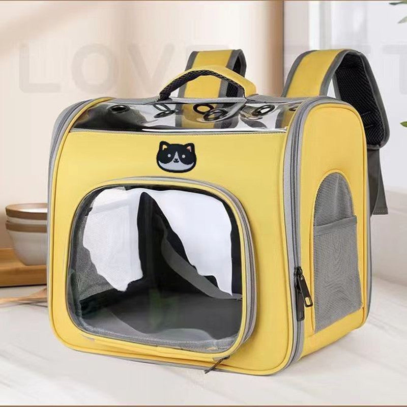 Luxuriant Spacious See-Through Pet Carrier - Woofcuties