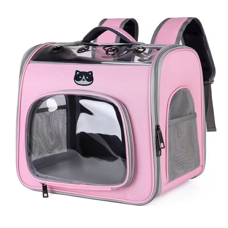 Luxuriant Spacious See-Through Pet Carrier - Woofcuties