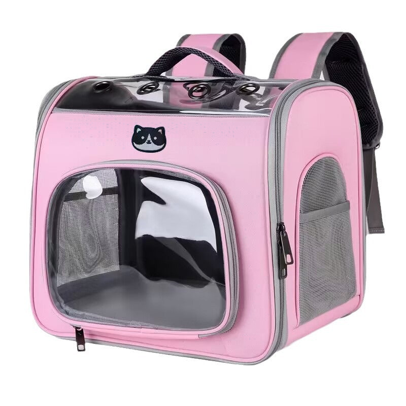 Luxuriant Spacious See-Through Pet Carrier - Woofcuties