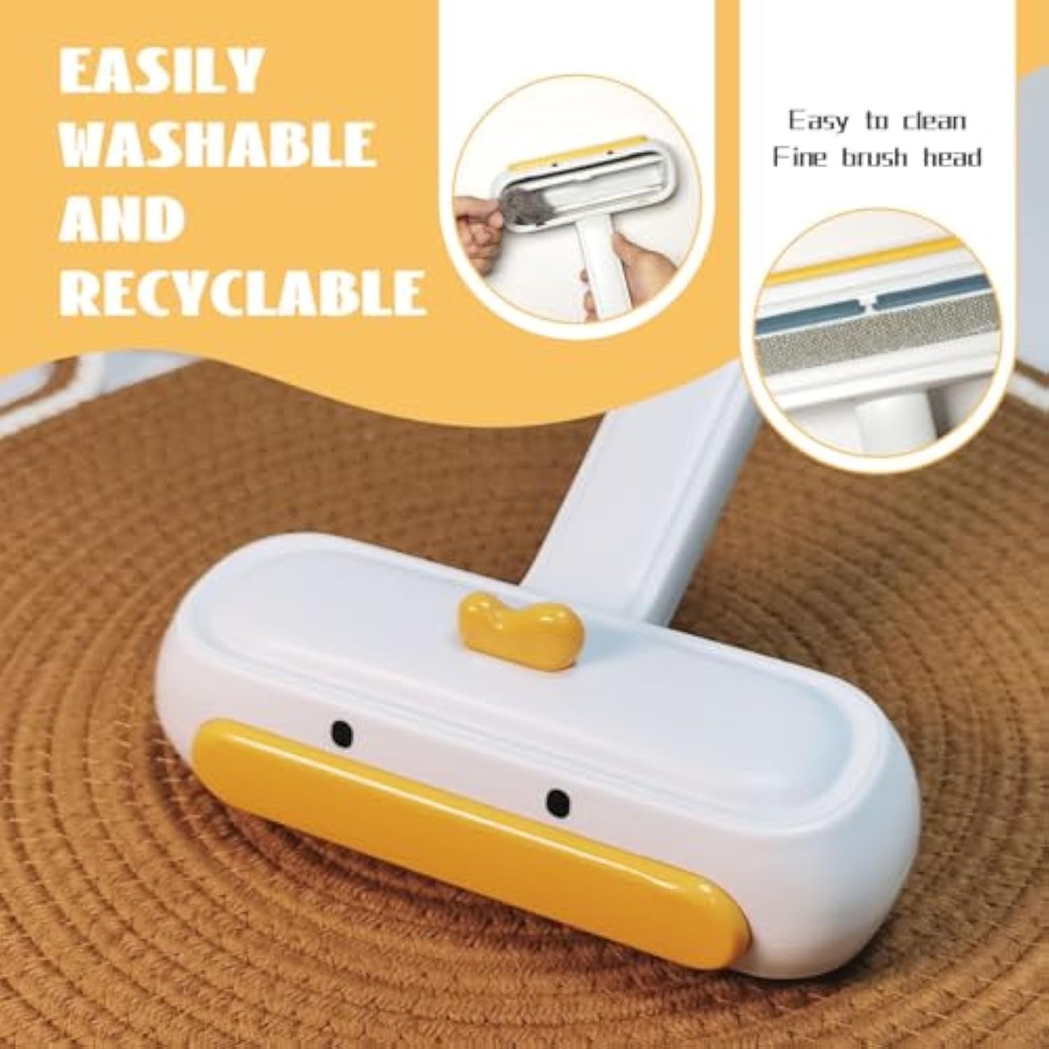 Portable Reusable Pet Hair Remover - Premium Fur Cleaning Tool - Woofcuties