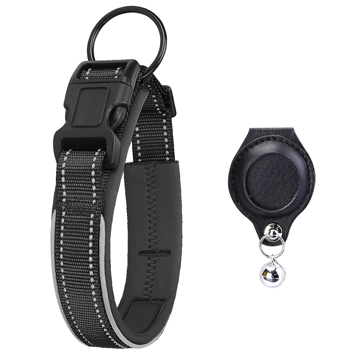 Splendid Leather AirTag Pet Collar Case - Woofcuties