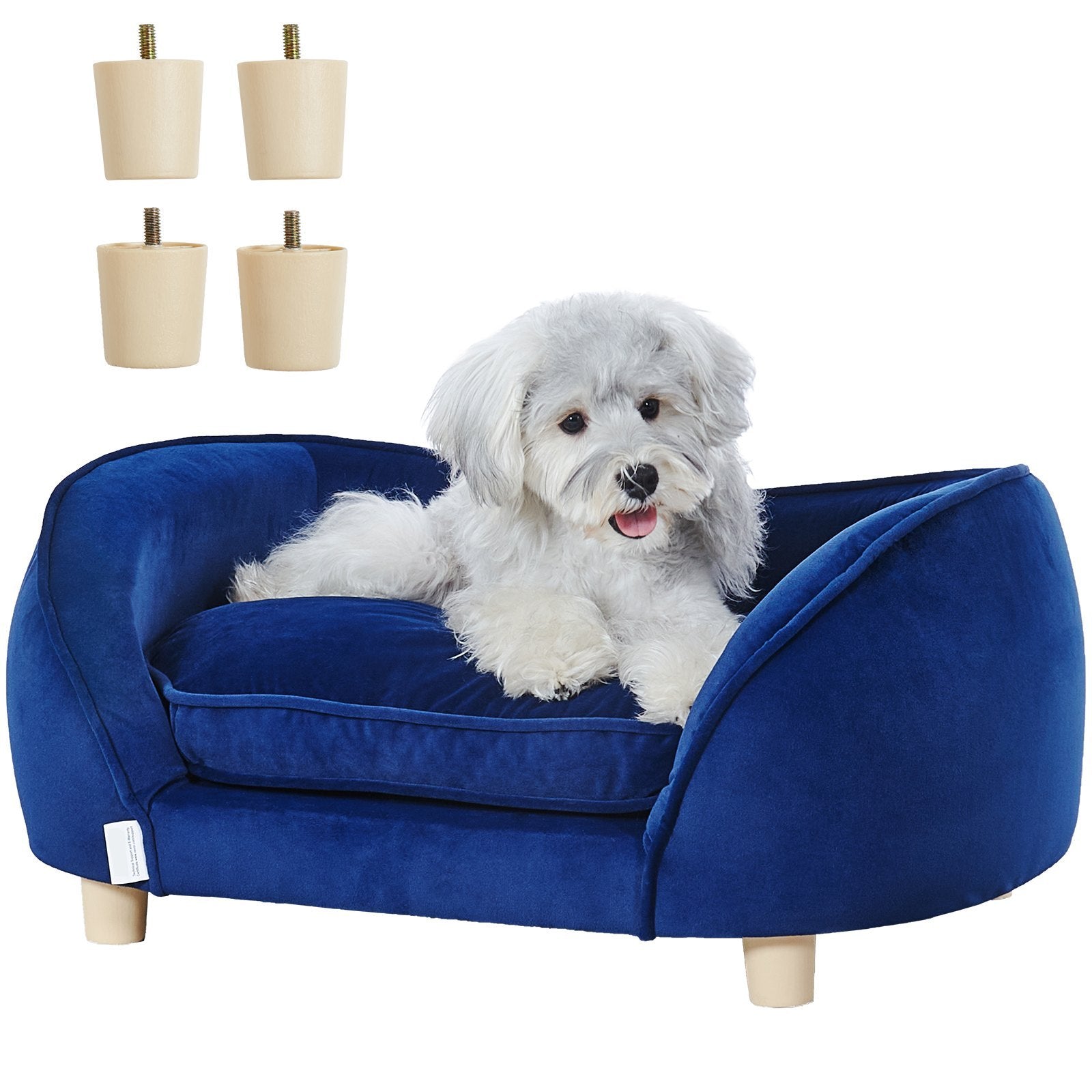 Majestic Pet Lounge - Sumptuous Velvet Sofa Haven for Medium Pets - Woofcuties