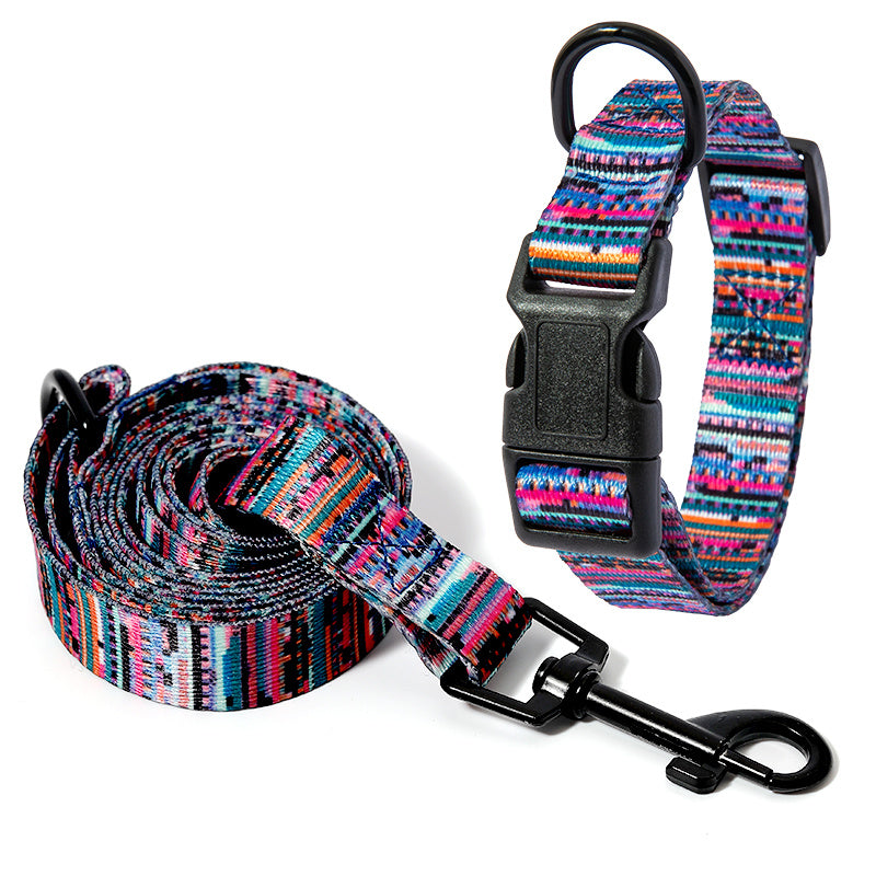 Elegant Nylon Pet Collar and Leash Set - Woofcuties