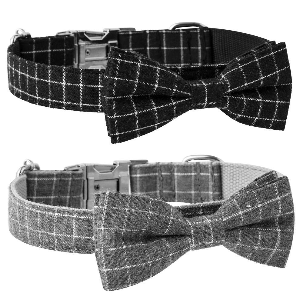 Opulent British Plaid Alloy Dog Collar - Woofcuties
