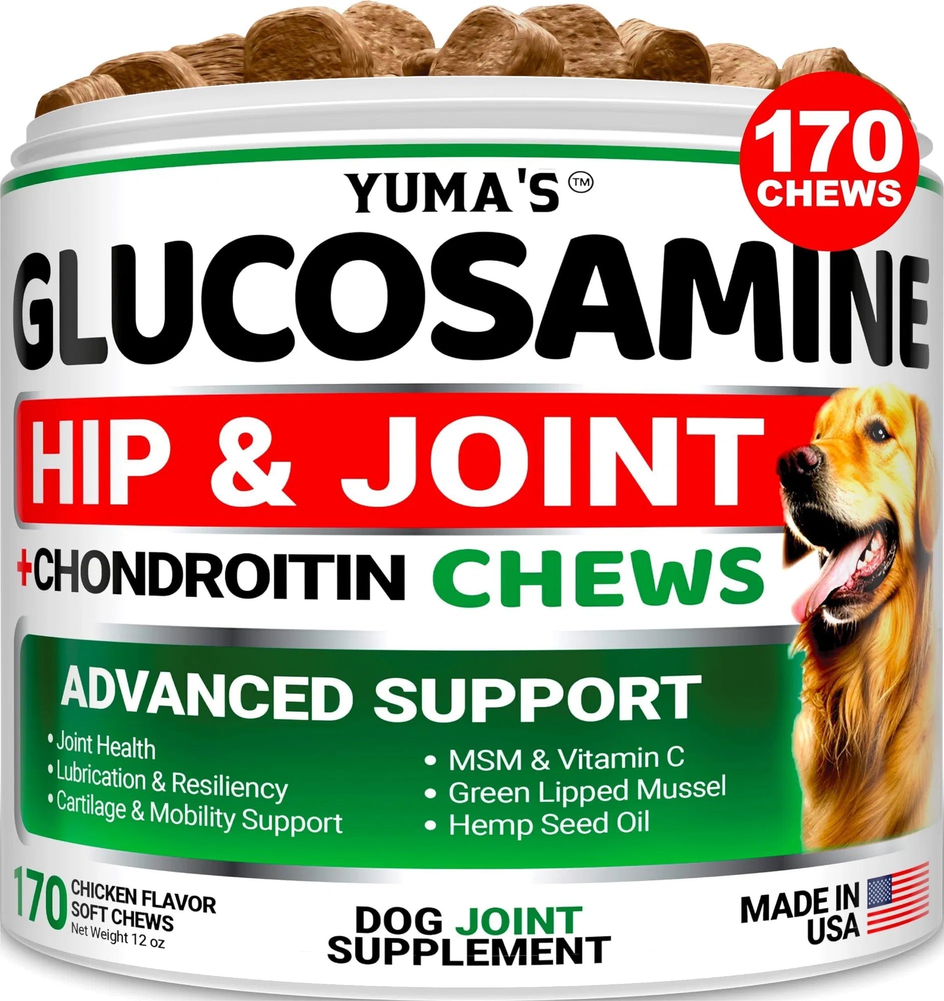 Glucosamine Joint Chews - Premium Hip and Joint Support for Dogs - Woofcuties