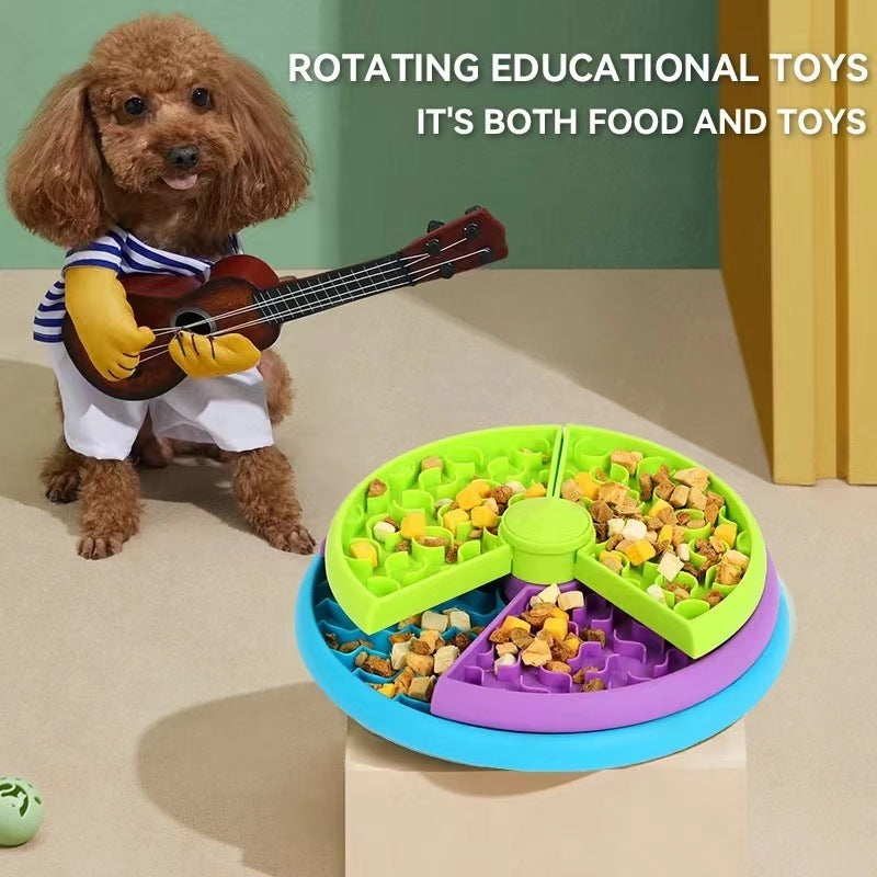 Slow Feeder Bowl - Sumptuous Anti-Choking Puzzle Feeder for pets - Woofcuties