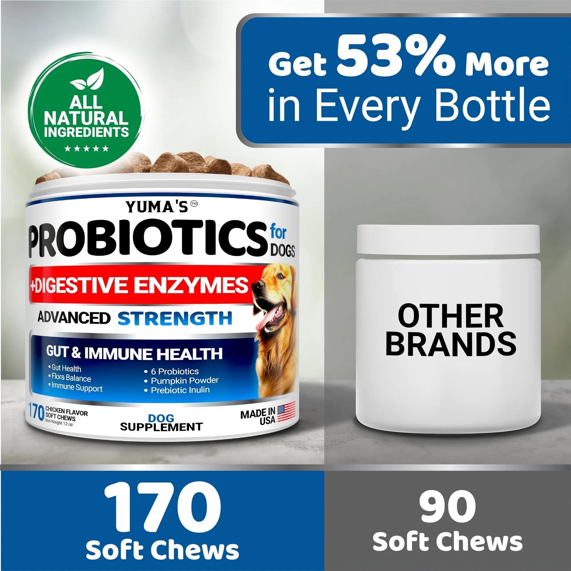 Premium Probiotic Power Chews - A Premium Digestive Health Support for Dogs - Woofcuties