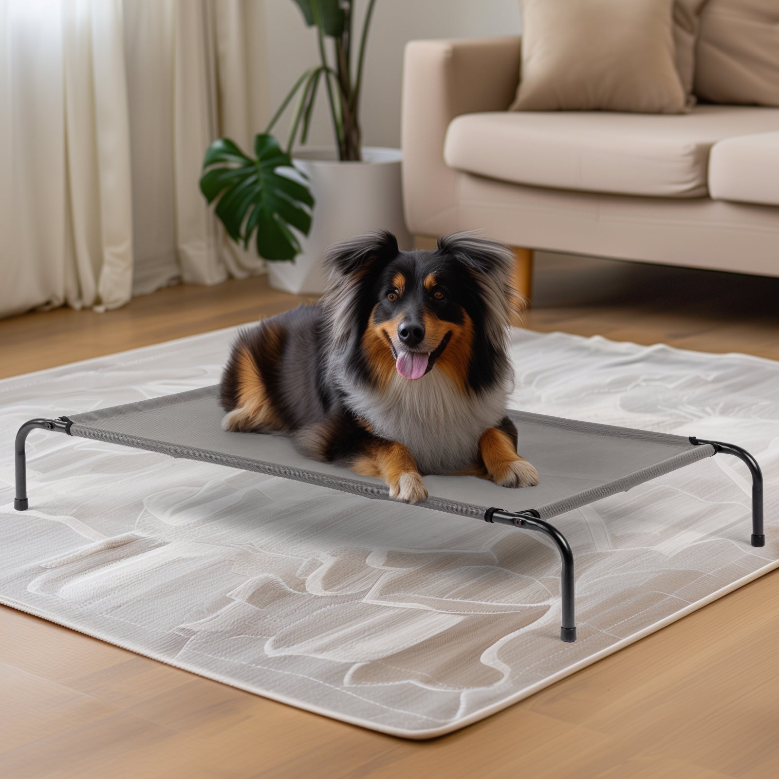 Tranquil Pet Cocoon - Luxuriant All-Season Resting Nook - Woofcuties