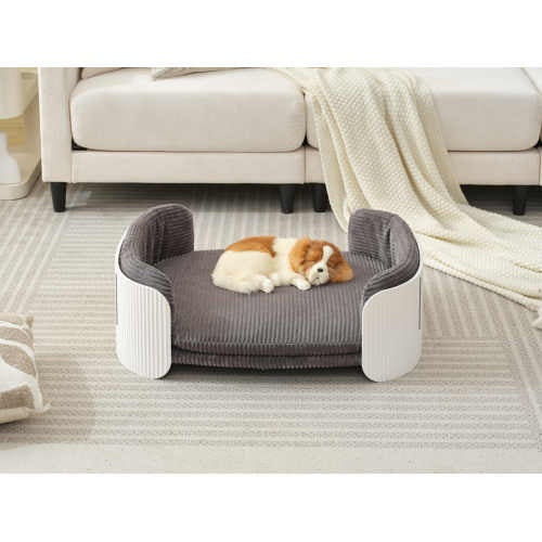 Premium Scandinavian Style Cat Couch Bed - Elevated Pet Sofa for Indoor Cats - Woofcuties