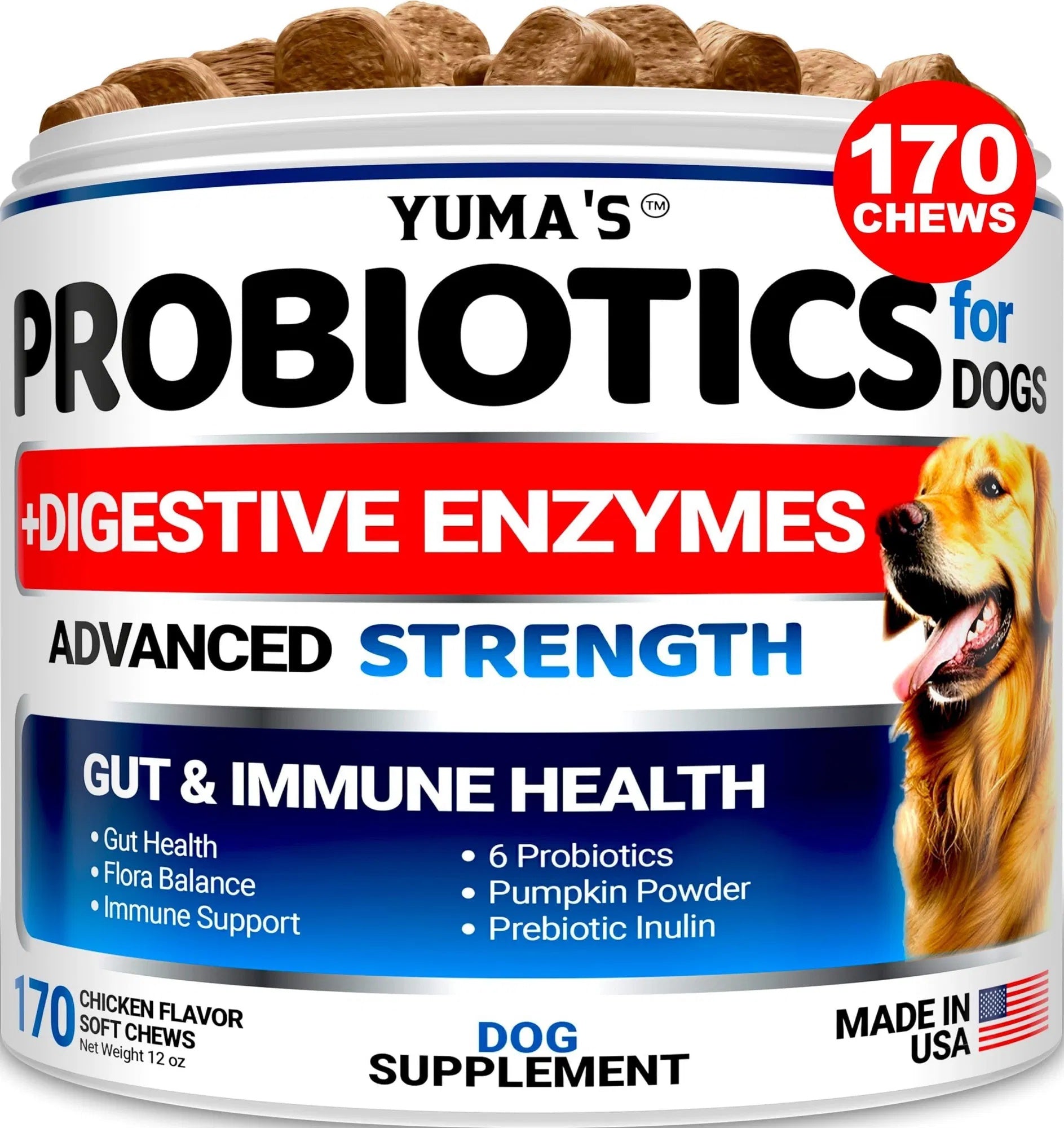 Premium Probiotic Power Chews - A Premium Digestive Health Support for Dogs - Woofcuties