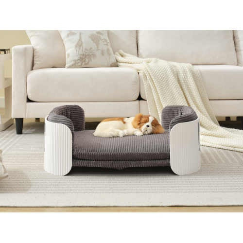 Premium Scandinavian Style Cat Couch Bed - Elevated Pet Sofa for Indoor Cats - Woofcuties