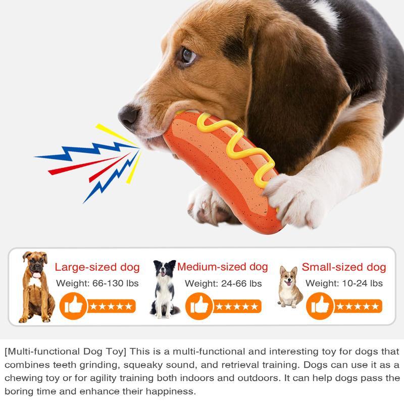 Indestructible Chew Toy - Tough Rubber Dog Toy for Aggressive Chewers - Woofcuties