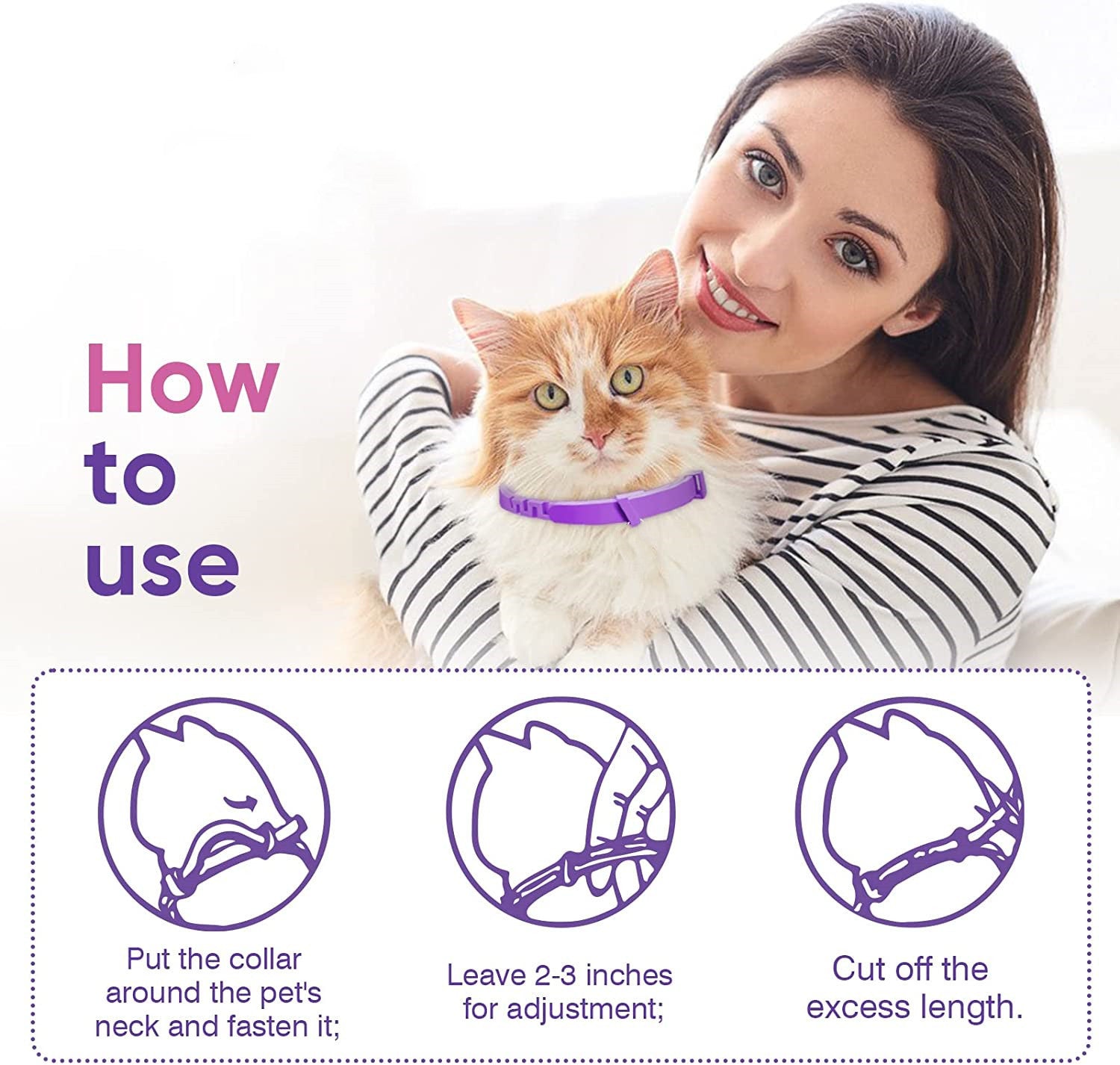 Pet Soothing Calming Collar for Cats - Woofcuties