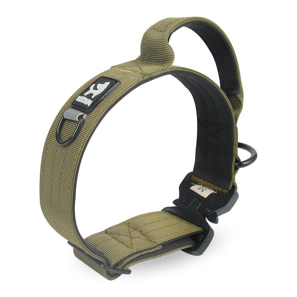 Pet Collar Adjustable Medium Large Dog Training Tactical Collar - Woofcuties